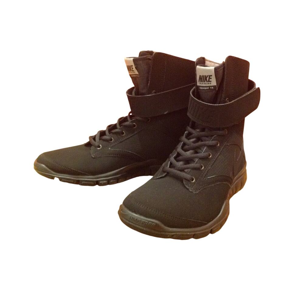 Nike Gym Combat TR Black Leather Women's Size 10.5 - Picture 1 of 8